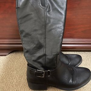 Women’s Croft and Barrow Black Riding Boots Size 9 Wide Calf